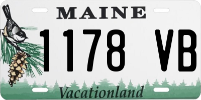 ME license plate 1178VB