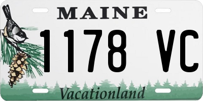 ME license plate 1178VC
