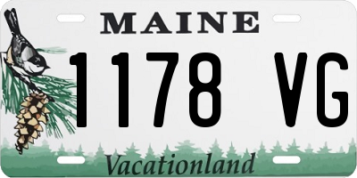 ME license plate 1178VG