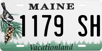 ME license plate 1179SH