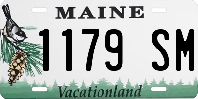 ME license plate 1179SM