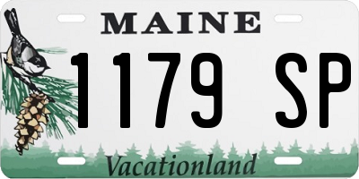 ME license plate 1179SP