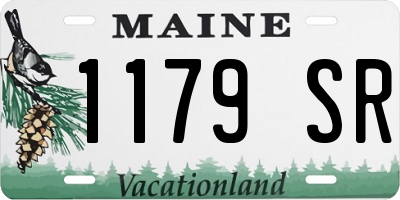 ME license plate 1179SR