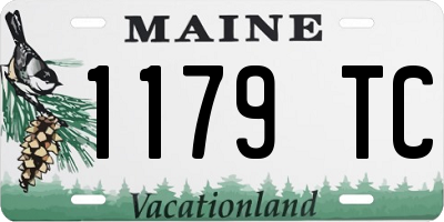 ME license plate 1179TC