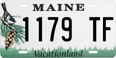 ME license plate 1179TF