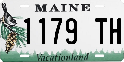 ME license plate 1179TH
