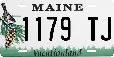 ME license plate 1179TJ