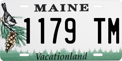 ME license plate 1179TM