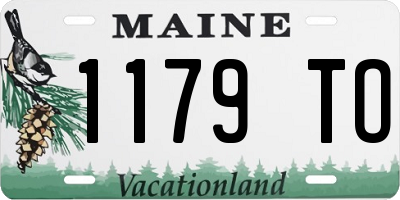 ME license plate 1179TO