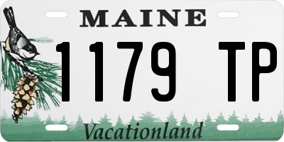 ME license plate 1179TP