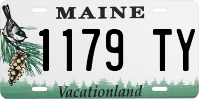 ME license plate 1179TY