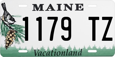 ME license plate 1179TZ