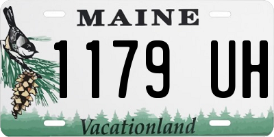 ME license plate 1179UH