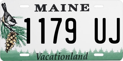 ME license plate 1179UJ