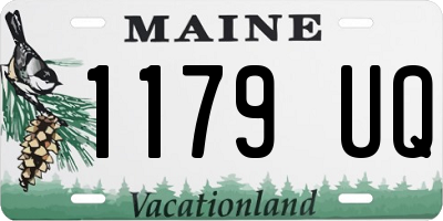 ME license plate 1179UQ