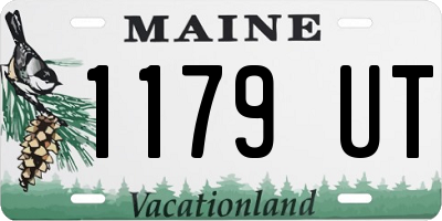 ME license plate 1179UT