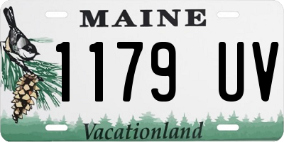 ME license plate 1179UV