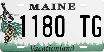 ME license plate 1180TG