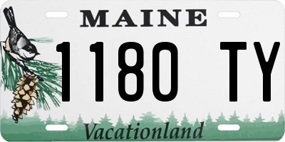 ME license plate 1180TY