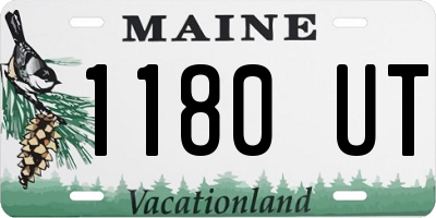 ME license plate 1180UT