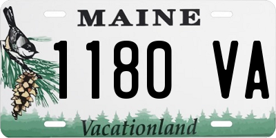 ME license plate 1180VA