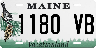 ME license plate 1180VB