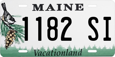 ME license plate 1182SI