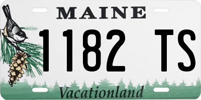ME license plate 1182TS