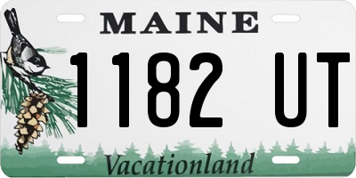 ME license plate 1182UT