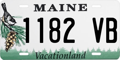 ME license plate 1182VB