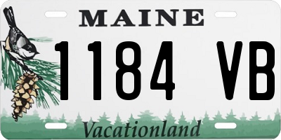 ME license plate 1184VB