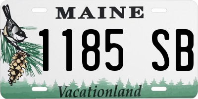 ME license plate 1185SB