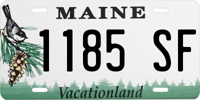 ME license plate 1185SF