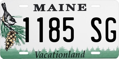 ME license plate 1185SG
