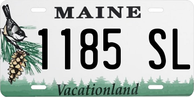 ME license plate 1185SL