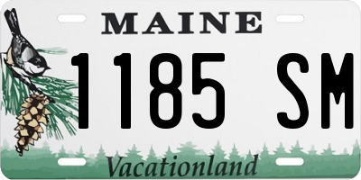 ME license plate 1185SM