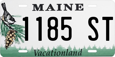 ME license plate 1185ST