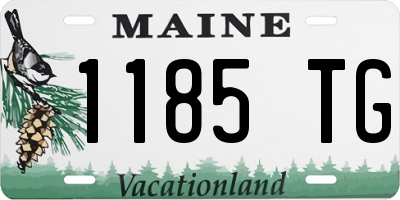 ME license plate 1185TG
