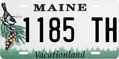 ME license plate 1185TH