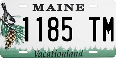 ME license plate 1185TM