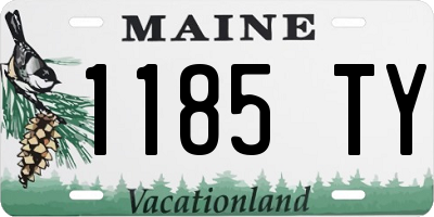 ME license plate 1185TY