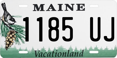 ME license plate 1185UJ