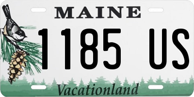 ME license plate 1185US