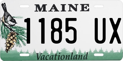 ME license plate 1185UX