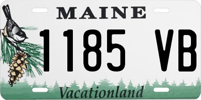 ME license plate 1185VB