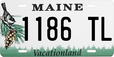 ME license plate 1186TL