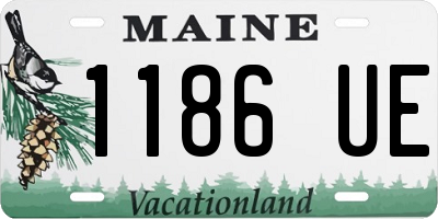 ME license plate 1186UE