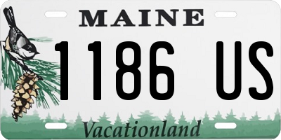 ME license plate 1186US
