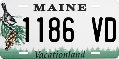 ME license plate 1186VD