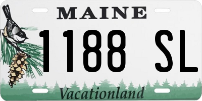 ME license plate 1188SL